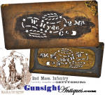 2nd Mass. Infantry Stencil - Severely Wounded At Gettysburg