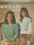 Leisure Arts Quick Knit Mother/daughter Vests #483